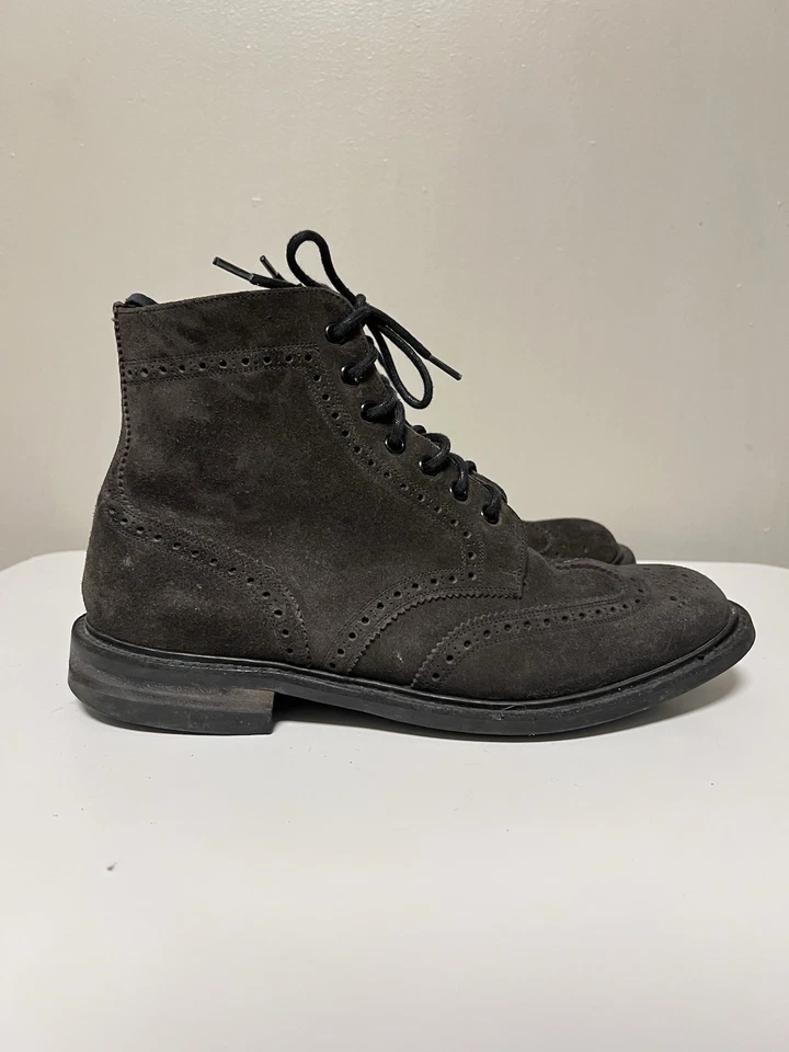 Botas de servicio Church's gris gamuza con cordones hechas en Inglaterra Reino Unido 10 EE. UU. 11 UE 44 Foto 4 de 4