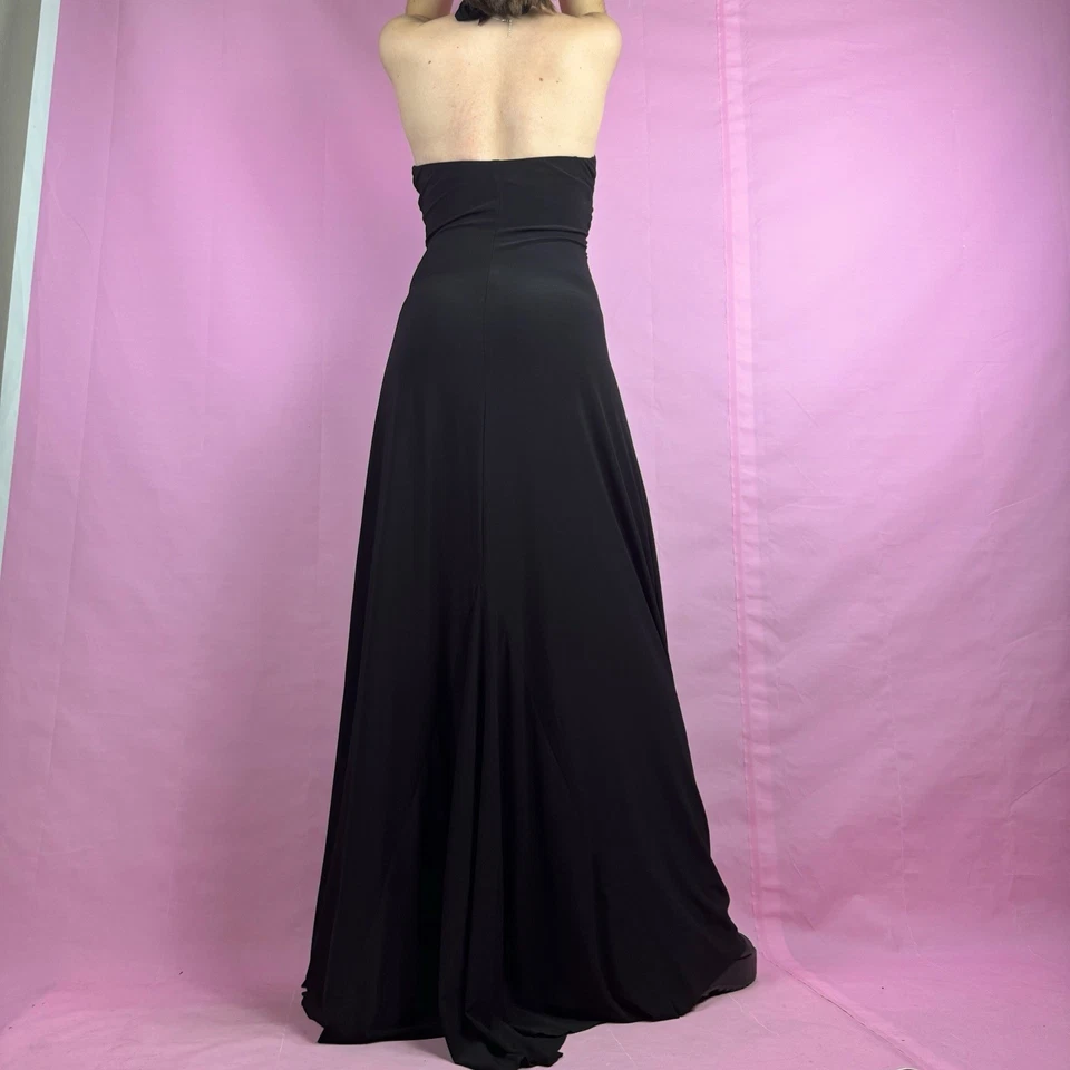 Vestido maxi tabu vintage Y2k preto romance escuro tamanho 9/10 médio - Imagem 3 de 4