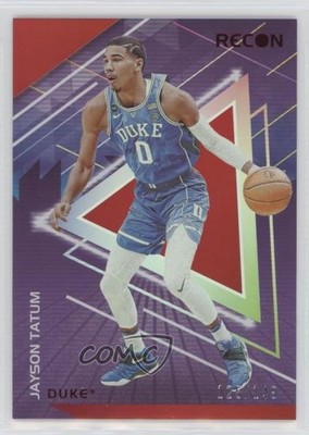 2022-23 Panini Chronicles Draft Picks Recon Red 125/149 Jayson Tatum #24 1aj