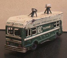 VTG 1950's National Broadcasting Company NBC Television Tin Litho Toy Bus Rare