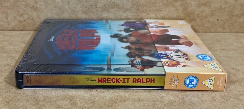 DISNEY'S WRECK IT RALPH - UK EXCLUSIVE LENTICULAR 3D + 2D BLU RAY STEELBOOK NEW - Image 3 of 4