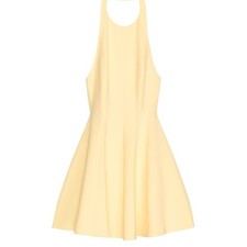 Zara HALTER SHORT DRESS - Yellow Size XS