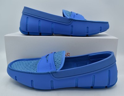 Swims Mens Shoes Swims Size 7 M Printed‎ Penny Sail Blue Slip On Loafers Shoes SWIMS Mens Size 14 Sail Blue Printed Penny Slip On Loafers  main image 3