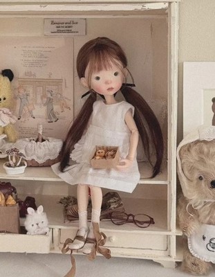Full Set BJD Doll 1/6 Landoudou with Faceup Wig Clothes Shoes Girl Handmade Gift