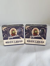 2 Pc Dr. Squatch Ltd Ed. Bar Soap Bricc of The Dead Natural Medium Grit 5oz