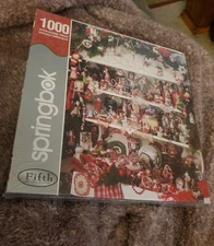 NEW Springbok MRS. CLAUS'S CUPBOARD 1000 Pc. Hallmark Keepsake Puzzle NIB XMAS
