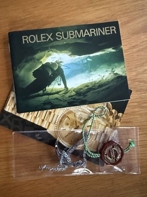 ROLEX Submariner 1992 Booklet Anchor Chronometer Tag Set Near Mint JAPAN