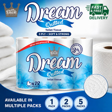 Little Duck Dream  3-Ply Toilet Tissue Paper Quilte EMBOSSED Rolls Loo Rolls