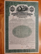 D: Prussian Electric Co./ Preussische Elektrizit&auml;ts-AG, 1929, Goldanl. 1000 $