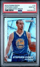 2014 PANINI PRIZM SP VARIATIONS #12 STEPHEN CURRY SP VARIATIONS PRIZM PSA 10