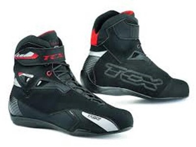TCX Rush Wp Waterproof Motorcycle Boots Black/Red Men's Size: 8