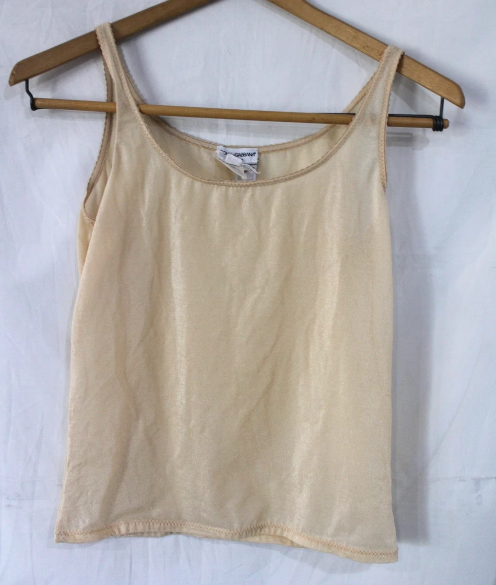 タグ付き DOLCE & GABBANA ベージュ タンクトップ Sサイズ 25+ Dolce&Gabbana Regular Size S Tops for Women for sale | Updated