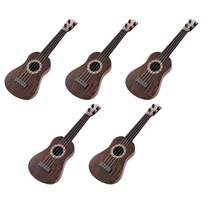 Braune Kindergitarre Ukulele Anfängerinstrument Kleinkindgitarre Minigröße 7781