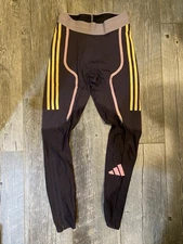 Adidas 2024 Pro Elite Team Track Running Tights Purple Mens Size Small IN1118