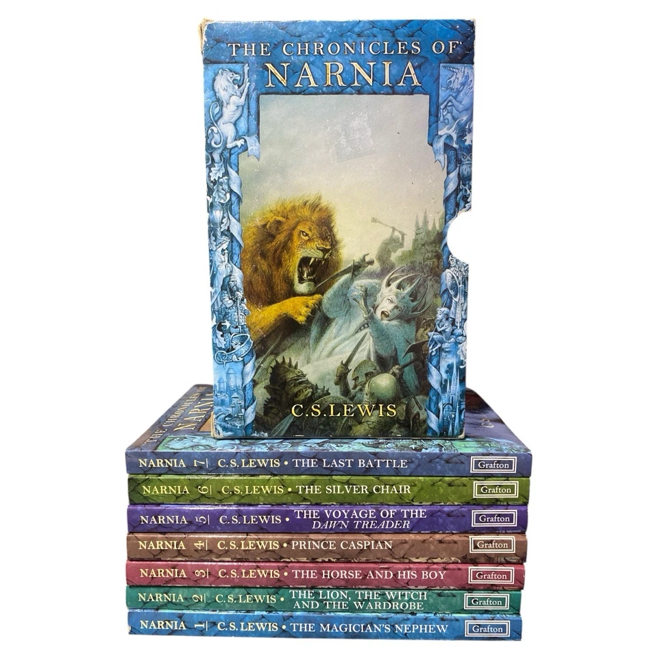 The Chronicles of Narnia Box Set C.S. Lewis 7 Book Collection Grafton Paperback - Image 3 of 4