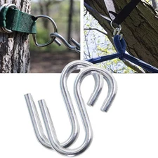 2pcs Stainless Steel S Shape Hammock Hook for Hanging Art and As Picture Show 