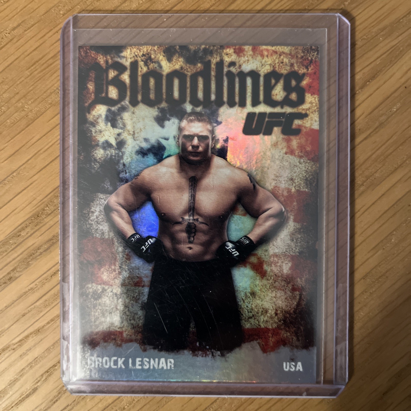 2009 Topps UFC Bloodlines Chase Insert Card Brock Lesnar #BL-23 USA