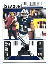 MICAH PARSONS Dallas Cowboys 2024 Panini Contenders SEASON TICKET Card #27