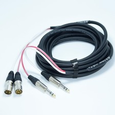 30ft TRS Snake Cables Audio Balanced Patch 1/4" to XLR Male Cable 2 Channel C...