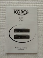 XORO Sat Receiver HRS 8560, Nur Bedienungsanleitung, Ohne Gerät 