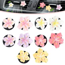 10 Pcs Flower Car Air Vent Clips, Cute Car Air Fresheners Clip Car Inter Deco...