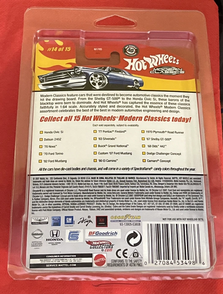 Hot Wheels Modern Classics Dodge Challenger Concept Pink 40th 14/15 - Image 2 of 3