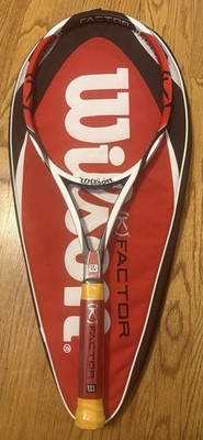 Wilson (K) Factor Six One 6.1 Tour 90 Unstrung Grip 4 3/8 FEDERER - NEW with bag
