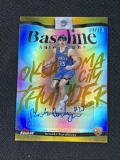 2025-26 Topps Finest Baseline Auto Brooks Barnhizer Rookie Gold Refractor /50