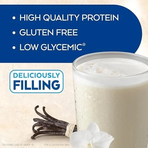 Batido de proteína de vainilla cremosa Atkins, 15 g de proteína, bajo índice glucémico, 2 g de carbohidratos netos,... Foto 3 de 4