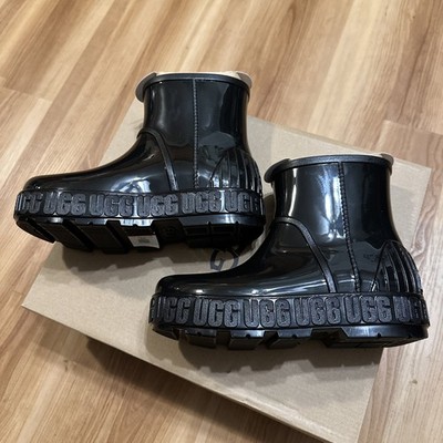 UGG Drizlita Women's Rain Boots Shiny Black Size 5 NEW