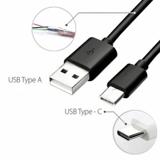 3ft PowerLine Nylon Charger Cable USB-A to USB-C Charging for Samsung Galaxy