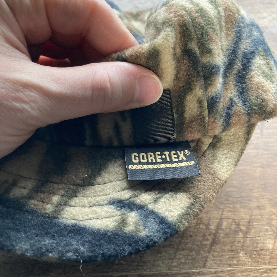 VTG Browning Gore-Tex Fleece Hat Cap Camo Hunting Outdoor 90s 80s Retro One Size - Image 3 of 4