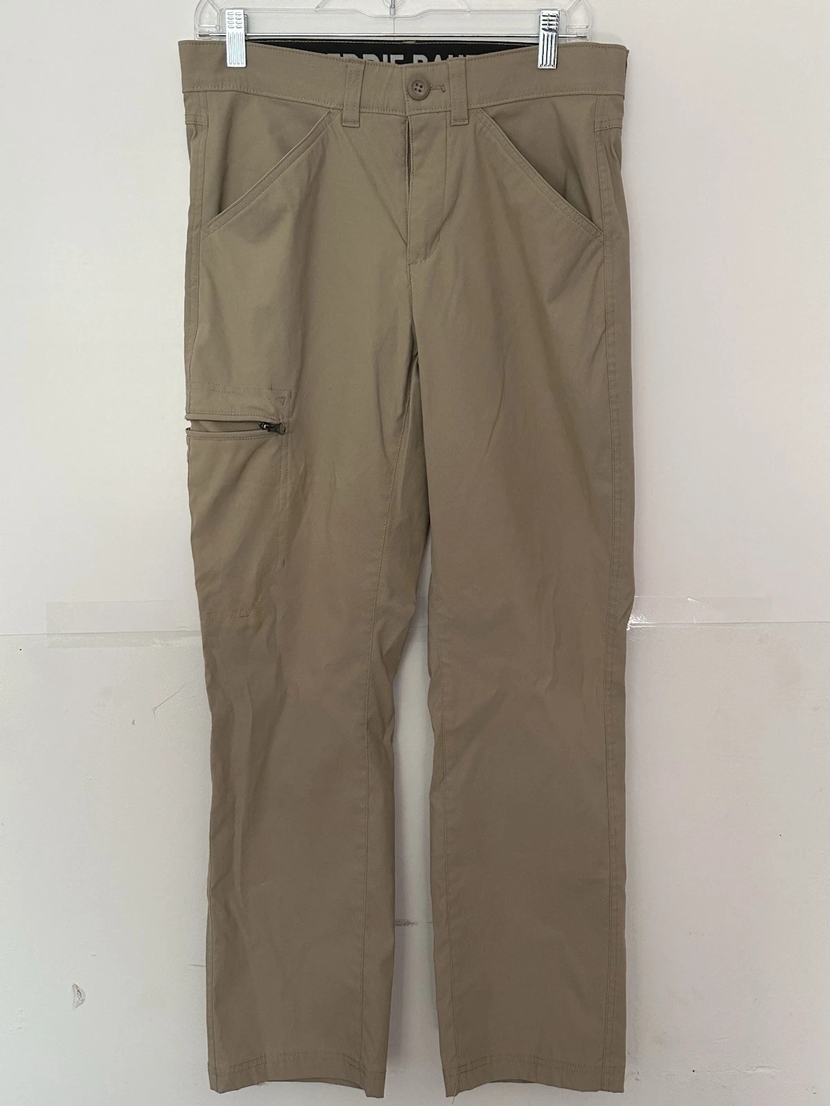 Eddie Bauer Men’s Hiking Pants 30x30 Tan Outdoor Cargo Zip Pocket