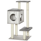 PawHut Multi-Level Cat Tree Tower Activity Center w/ Scratching Posts Condo