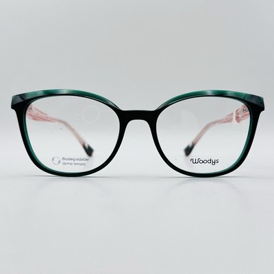 Woodys Brille Damen oval grün rosa cateye IRIS Barcelona NEU
