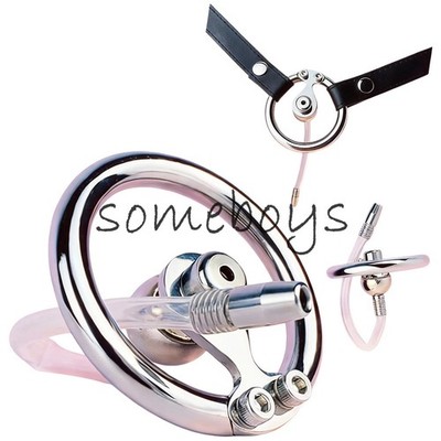 New Stainless Steel Inverted Flat Sissies Chastity Lock Hex Screw Auxiliary Belt