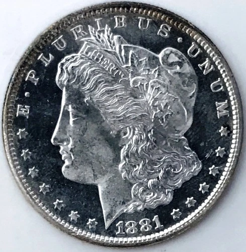 1881 S MORGAN DOLLAR! GEM BU+++! DMPL! GORGEOUS! LIQUID MIRRORS! NR #S1088