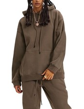 Womens Sweatsuits 2 Piece Set Oversized Hoodie Lounge Matching Sweat Sets for...