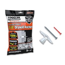 TOGGLER Toggle TC Commercial Drywall Anchor 0.80 L x 3.75 W x 6.75 H, Clear