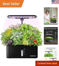 Hydroponics Indoor Garden System - LED Growing Kit for Fresh Herbs & Veggies