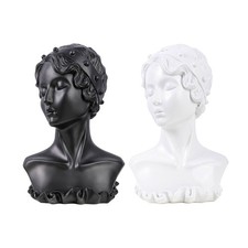 Resin Bust Display Stand for Jewelry Photography and Decoration Necklace Holder