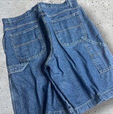 Cherokee Y2K Denim Carpenter Shorts Summer Gardening Size 36