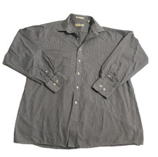 Michael Kors Shirt Men Size 16 1/2 34/35 Gray Cotton Dress Lightweight Casual