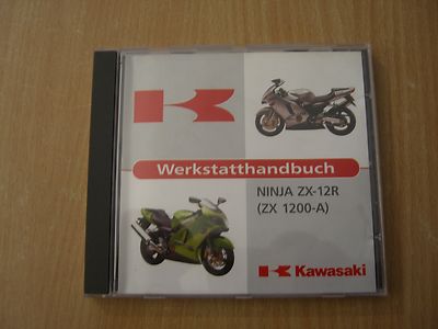Werkstatthandbuch Wartungs Reparatur anleitung KAWASAKI Ninja ZX 12R  ZX1200 - A