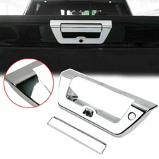 Chrome Tailgate Door Handle Cover Trim Decor Bezel Fit For Ford F150 2015-2020
