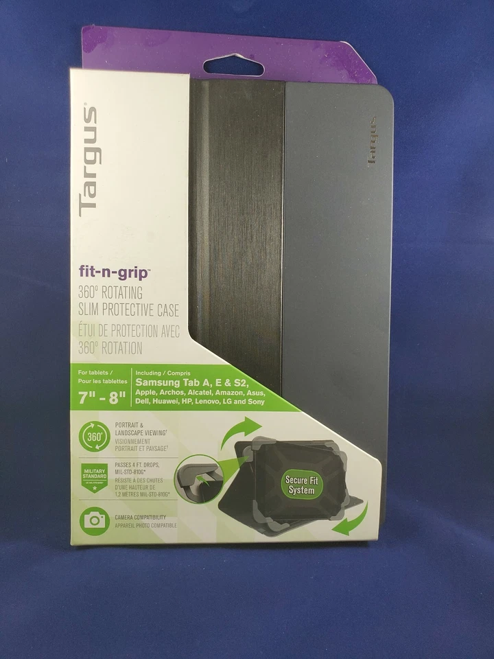 TARGUS Safe Fit Protective Case Tablets 7"-8" For Apple/Samsung/Dell/HP/Asus NEW - Image 4 of 4