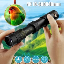 Portable Metal Monocular Telescope 10-300X40mm High Power HD Monocular Day/Night