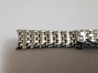 VINTAGE ORIGINAL OMEGA PRESTIGE DE VILLE STEEL 19MM BRACELET 1507
