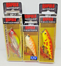 SET-RSP017 3pc Rapala Skitter Pop Surface Popper Fishing Lure