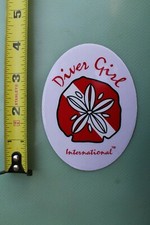 Diver Girl International Nautical Equipment Ocean Scuba Snorkel Diving STICKER